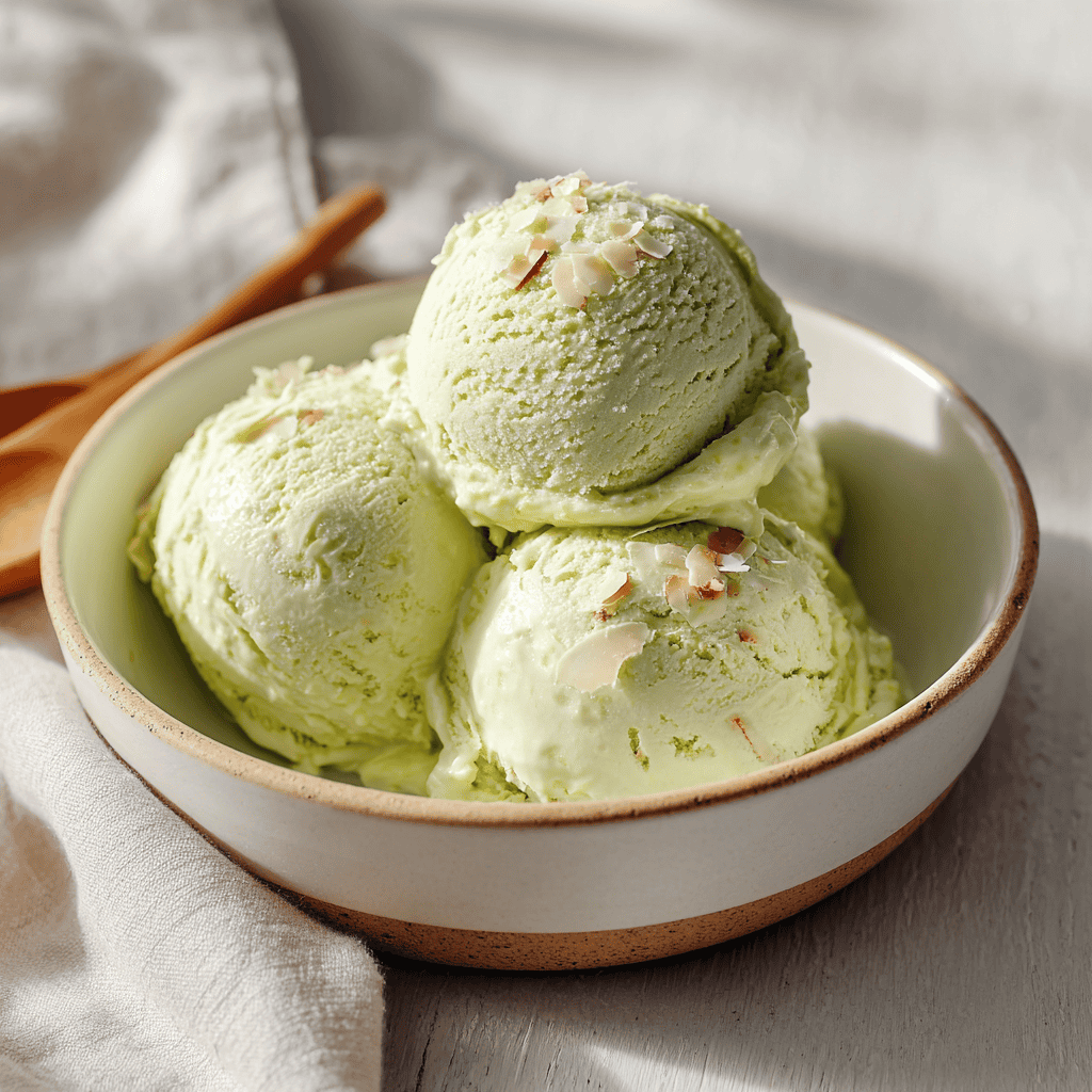 No-Churn Avocado Coconut Ice Cream — Dairy-Free, Creamy Summer Dessert