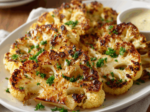 Simple Roasted Cauliflower Steaks with Salt & Pepper – Easy Weeknight Dinner or Party Side