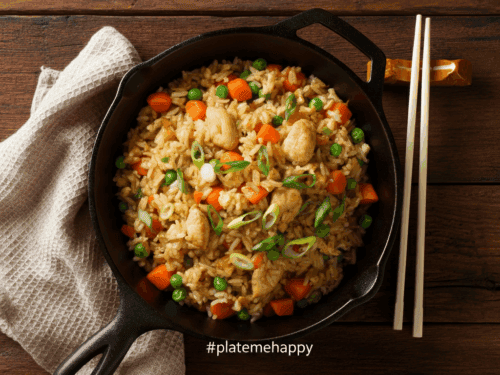 Easy Chicken Fried Rice with Leftover Rice – Quick One-Pan Family Dinner
