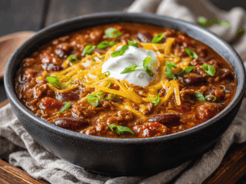 One-Pot Pantry Chili with Canned Beans & Ground Beef – Quick Family Dinner