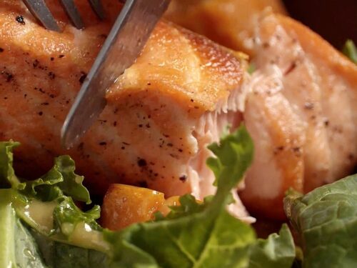 salmon, seafood, nature, baked salmon, fish, meal